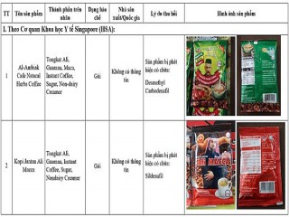 Cục An toàn thực phẩm: Khuyến cáo 5 sản phẩm thực phẩm có chứa chất cấm