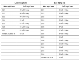 Chính phủ ban hành Quy định mới về tuổi nghỉ hưu