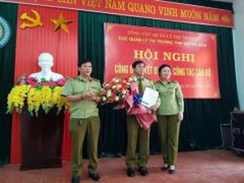 Ông Trần Quang Trung được bổ nhiệm làm Phó Cục trưởng Cục QLTT Quảng Bình