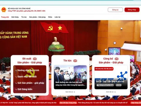 Cổng 57 đã tiếp nhận 426 hồ sơ sản phẩm, giải pháp công nghệ