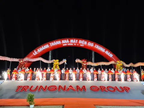 Trungnam Group khánh thành nhà máy điện gió lớn nhất Việt Nam