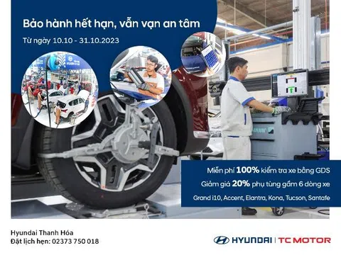 Hyundai Thanh Hóa khuyến mại đặc biệt tháng 10