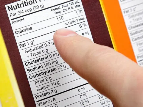 Quy định mới về ghi thành phần dinh dưỡng trên nhãn thực phẩm