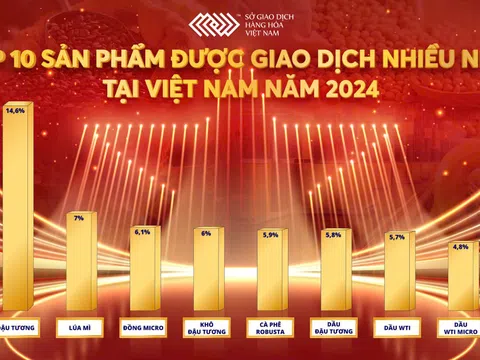 Top 10 sản phẩm được giao dịch nhiều nhất tại Việt Nam năm 2024