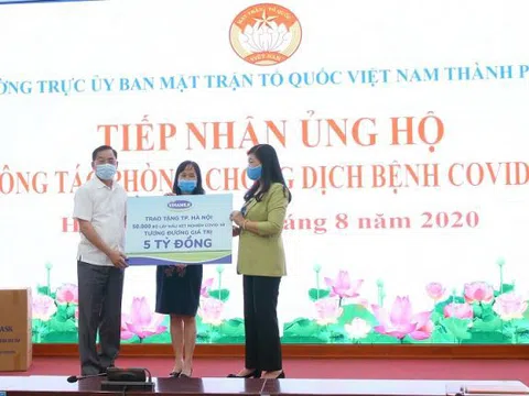 Vinamilk ủng hộ 8 tỷ đồng cho Hà Nội và 3 tỉnh miền Trung chiến đấu chống dịch Covid-19