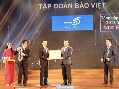 Tập đoàn Bảo Việt được bình chọn trong số 30 'người nộp thuế tiêu biểu'