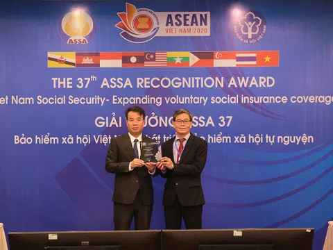 BHXH Việt Nam nhận giải thưởng hạng mục “Tiếp tục cải tiến” của Hiệp hội An sinh xã hội ASEAN"
