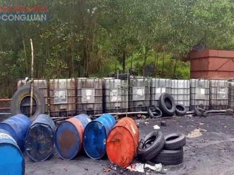 Sở TNMT tỉnh Thanh Hóa vào cuộc vụ xưởng tái chế dầu thải không phép ngang nhiên hoạt động?