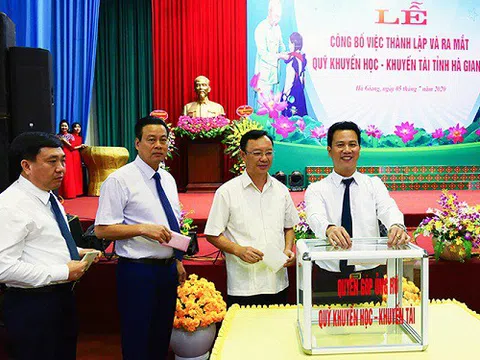 Công bố thành lập và ra mắt Quỹ Khuyến học – Khuyến tài tỉnh Hà Giang