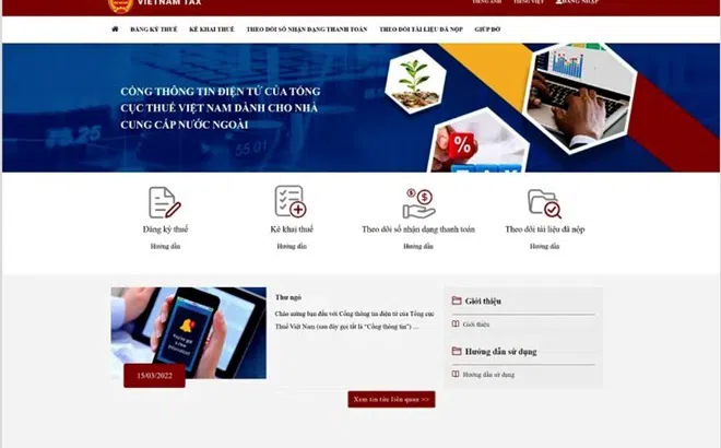 Từ 19/5, Nhà cung cấp ở nước ngoài sẽ do Chi cục Thuế mới quản lý