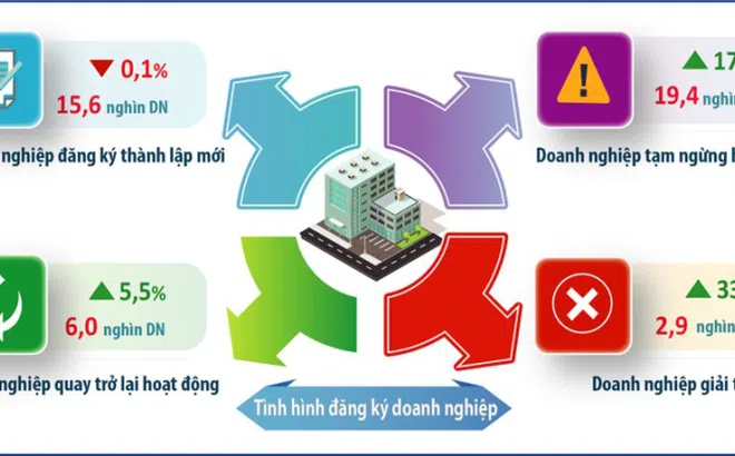 Hà Nội: 15,6 nghìn doanh nghiệp thành lập mới trong 6 tháng
