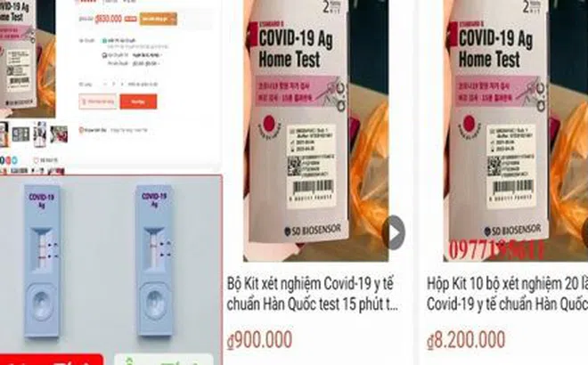 Quản lý thị trường vào cuộc kiểm tra việc Kit test thử nhanh virus COVID-19 bán tràn lan trên mạng