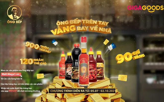 Chương trình khuyến mãi “Ông Bếp trên tay - Vàng bay về nhà” bùng nổ với hàng ngàn giải thưởng hấp dẫn