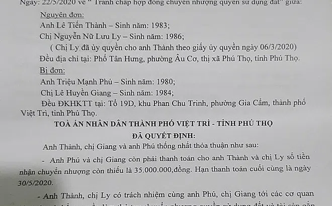 Cần làm rõ những vướng mắc trong quá trình sang tên Sổ đỏ tại Phú Thọ