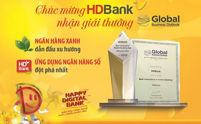 HDBank nhận giải Triển vọng Kinh doanh Toàn cầu năm 2020