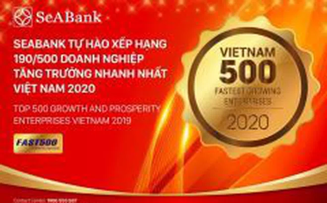 SeABank tăng hạng vượt bậc, đứng 190/500 trong Bảng xếp hạng FAST500