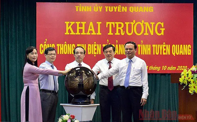 Tuyên Quang: Khai trương Cổng thông tin điện tử Đảng bộ tỉnh
