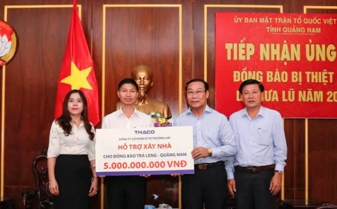 Quảng Nam: Công ty CP Ô tô Trường Hải xây lại ngôi làng cho đồng bào xã Trà Leng