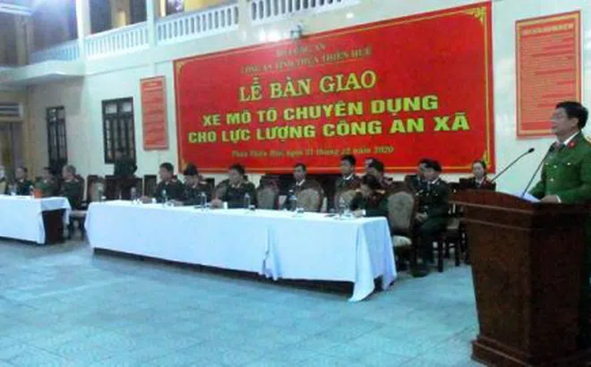 Thừa Thiên Huế: Cấp 153 xe mô tô chuyên dụng cho Công an xã