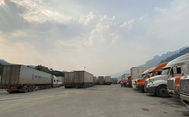 Gần 1.300 xe hàng chưa được xuất sang Trung Quốc