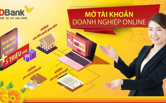HDBank tiên phong triển khai mở tài khoản doanh nghiệp online